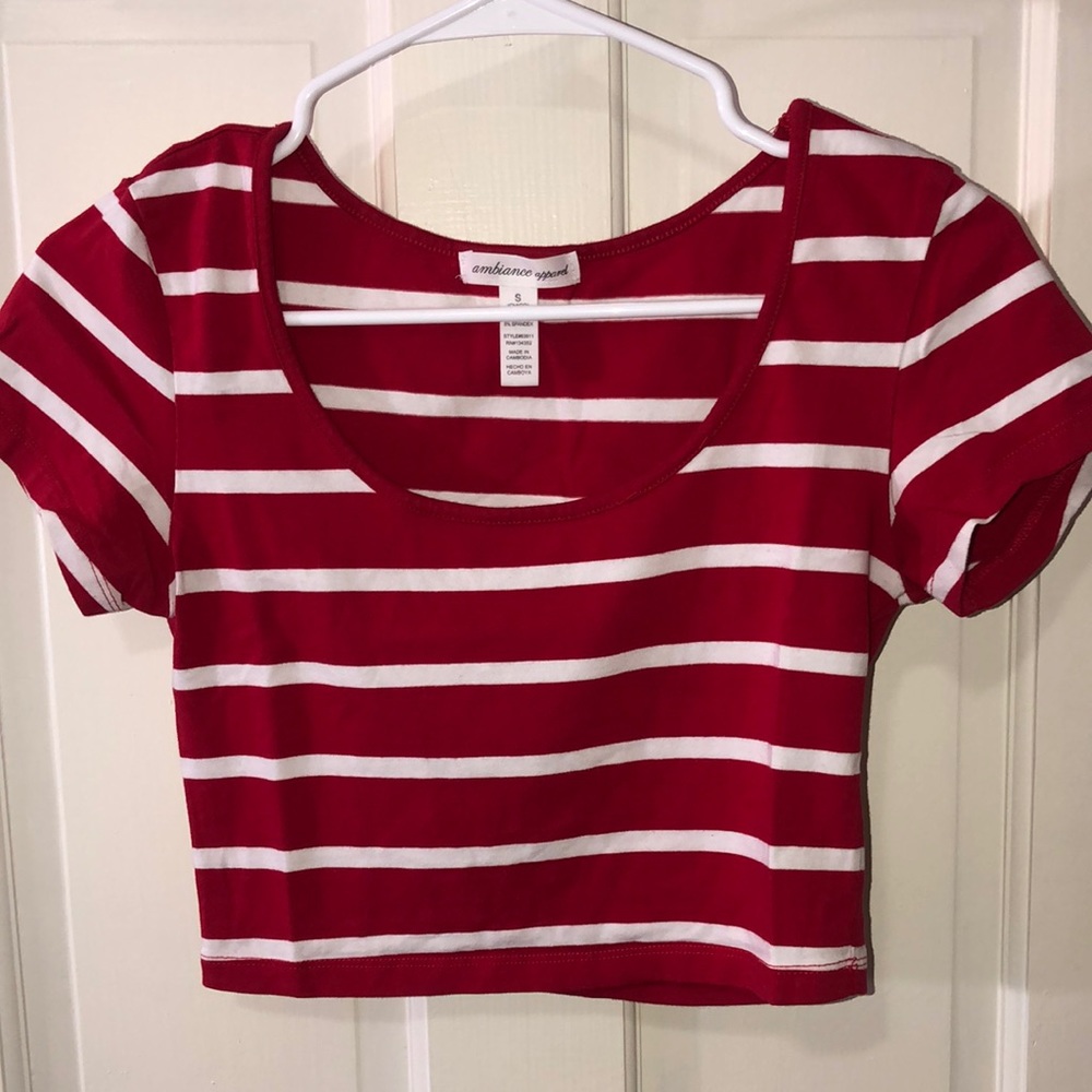 Striped crop top